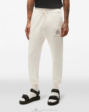 Men Moose Knuckles Brooklyn Jogger Trousers Plaster | HK6082953