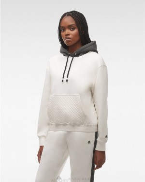 Women Moose Knuckles Atlantic Hoodie Sweatshirts Plaster | MU0412837