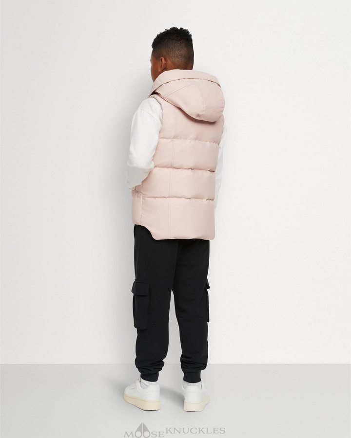 Kids' Moose Knuckles Vest Vests Dusty Rose | 76504MCJR 