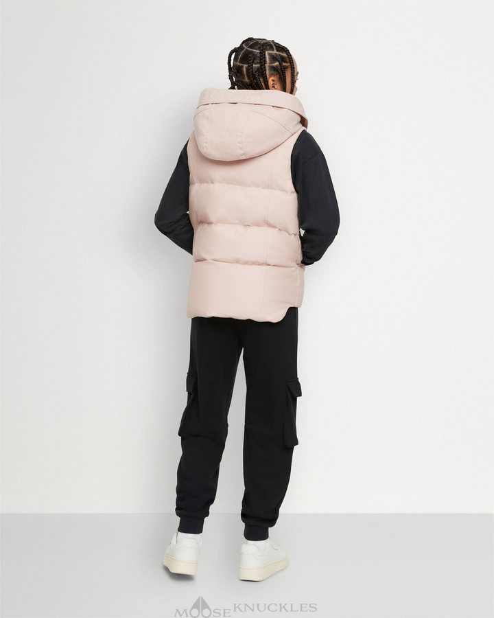 Kids' Moose Knuckles Vest Vests Dusty Rose | 76504MCJR 