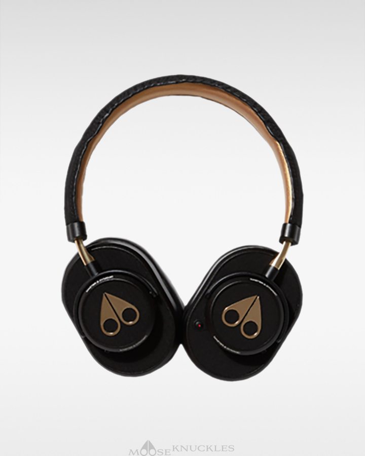 Men Moose Knuckles Noise Cancelling Headphones Headphones Black / Gold | CM8142670