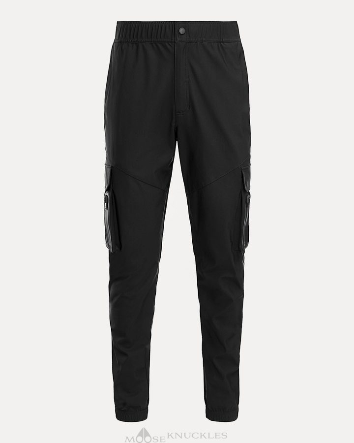 Men Moose Knuckles Sussex Pant Trousers Black | ZH3256489