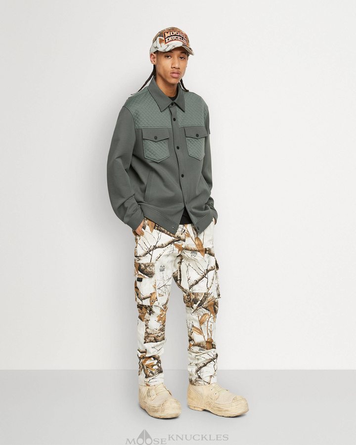 Men Moose Knuckles Woodland Trucker Jackets Forest Hill | VX4106258