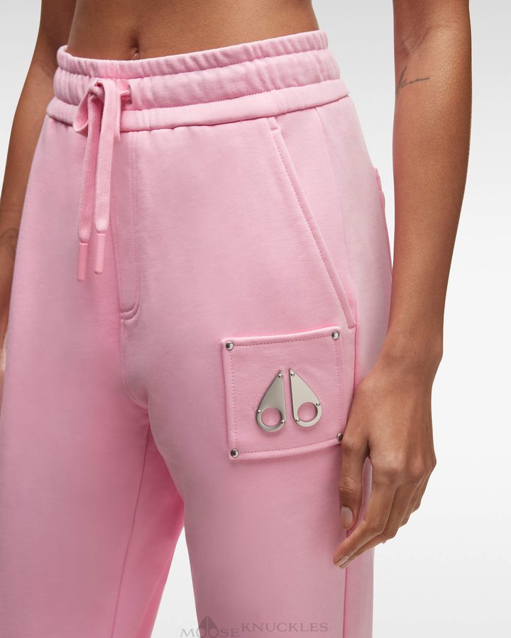 Women Moose Knuckles Brooklyn Jogger Trousers Fashion Pink | TB7082314