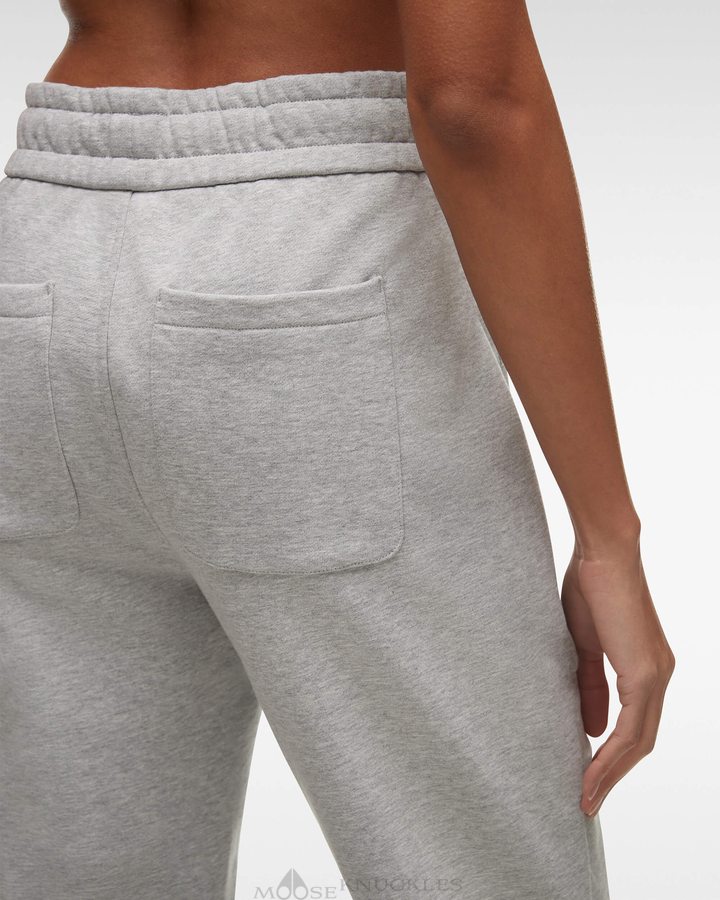 Women Moose Knuckles Brooklyn Jogger Trousers Grey Melange | QM3740952