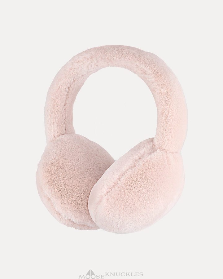 Women Moose Knuckles Bunny Ear Muff Hats Dusty Rose | KF2016459