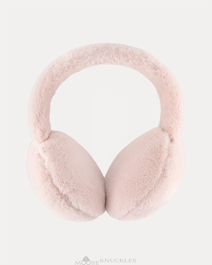 Women Moose Knuckles Bunny Ear Muff Hats Dusty Rose | KF2016459