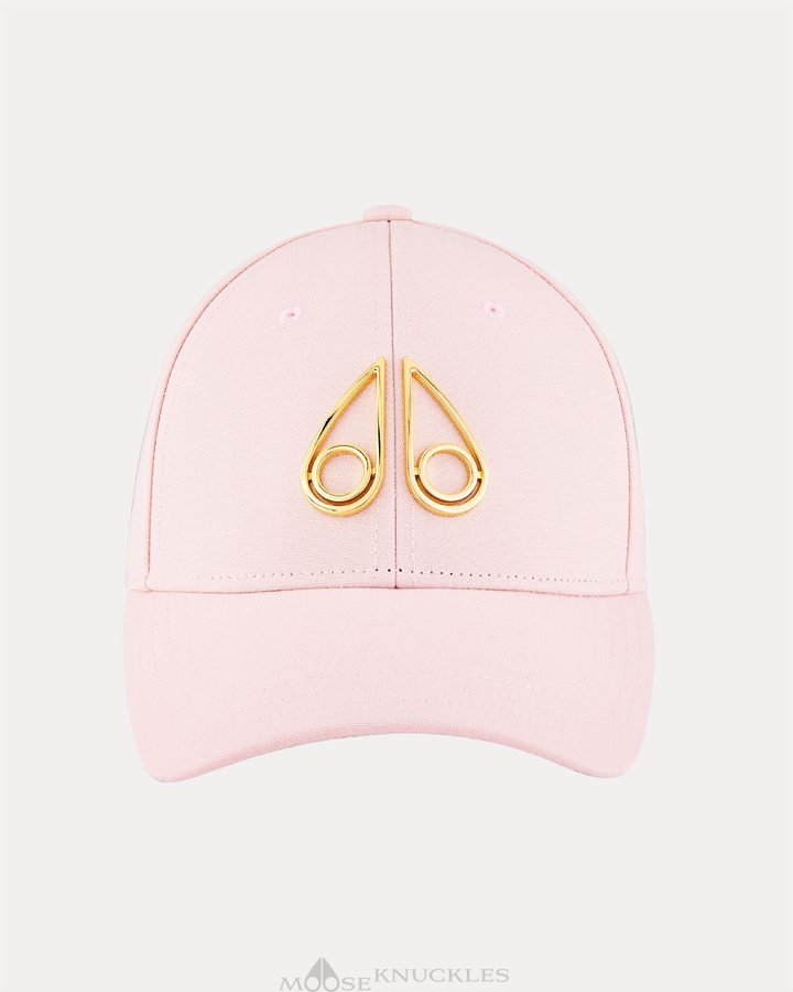 Women Moose Knuckles Hollow Logo Cap Baseball caps Dusty Rose | BM1568429