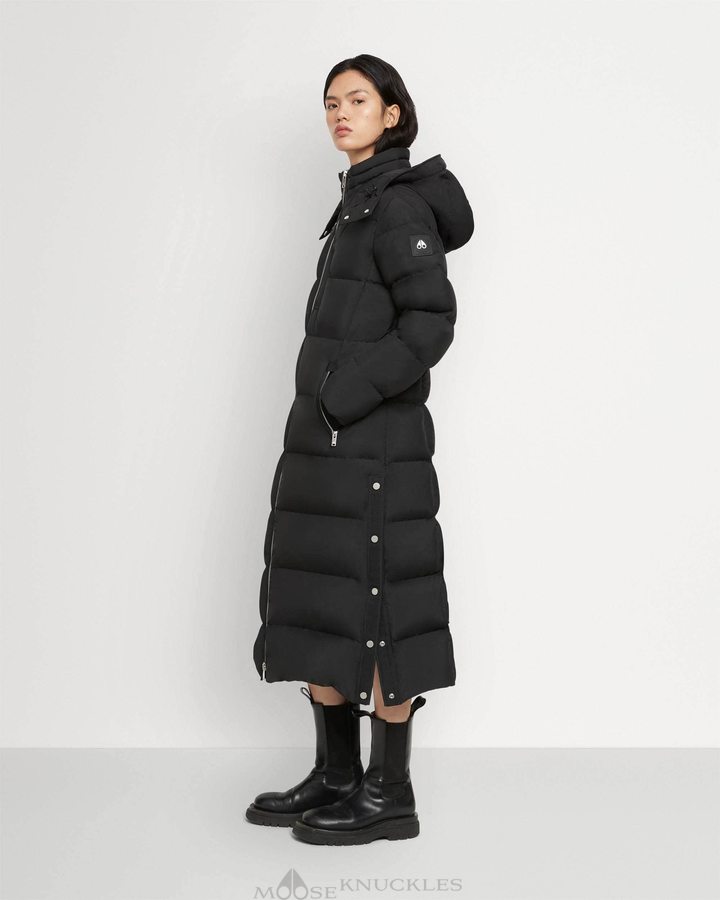 Women Moose Knuckles Jocada Parka Parkas Black | EB1345720