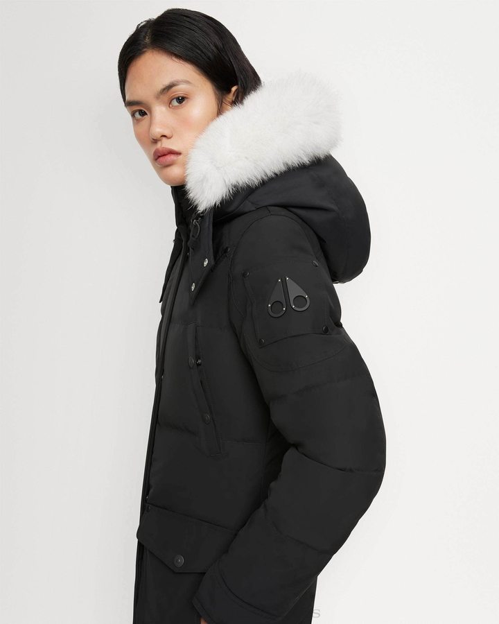 Women Moose Knuckles Onyx Causapscal Parka Parkas Black / Frost Neoshear | RH8361957