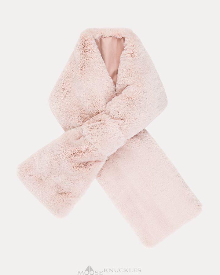 Women Moose Knuckles Sackett Scarf Scarves Dusty Rose | SU9840376