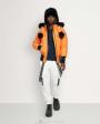 Orange Peel / Black Shearling